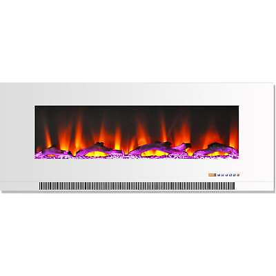 #ad #ad Cambridge 50quot; Wall Mount Electric Fireplace in White with Multi Color Flames and $528.95