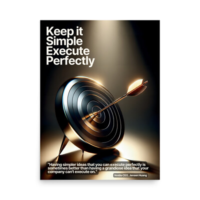 #ad Keep it Simple Tech CEO Motivational Poster $28.00