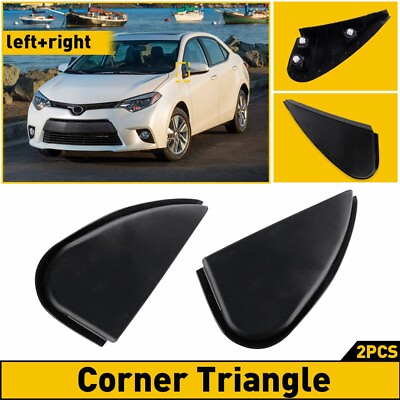 #ad For 2014 2016 corolla Toyota Side Mirror Triangle Corner Cover Trim Left Right $10.09
