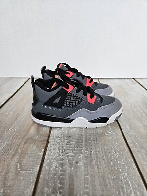 #ad Jordan 4 Infrared Toddler Size 7C New BQ7670 061 Air Jordan Retro Shoes Sneakers $55.97