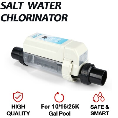 #ad Complete Salt Water Pool Chlorine Generator System for 26000 Gallon Chlorinator $428.40