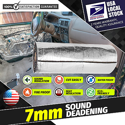#ad 48sqft Car Thermal Sound Deadener Car Heat Shield Insulation Noise Reduce Mat $64.19
