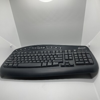 #ad Microsoft Black Wireless MultiMedia Keyboard 1.1 1014 w NO Mouse or Receiver $12.75