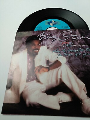 #ad Billy Ocean When The Going Gets Tough The Tough Get Going Jive 7quot; Promo 1985 $8.35