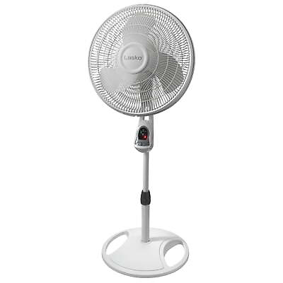 #ad Lasko 16quot; 3 Speed Oscillating Pedestal Fan with Timer and Remote 47quot; H $41.89