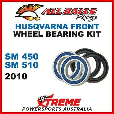 #ad MX Front Wheel Bearing Kit Husqvarna SM450 SM510 SM 450 510 2010 All Balls 25 1 AU $45.03