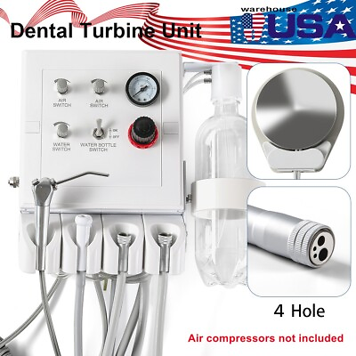 #ad Portable Dental Turbine Unit 4 Hole with Weak Suction Work with Air Compressor $137.99