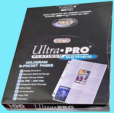 #ad Ultra Pro: 9 Pocket Platinum Binder Pages 100 count 81320 $24.99