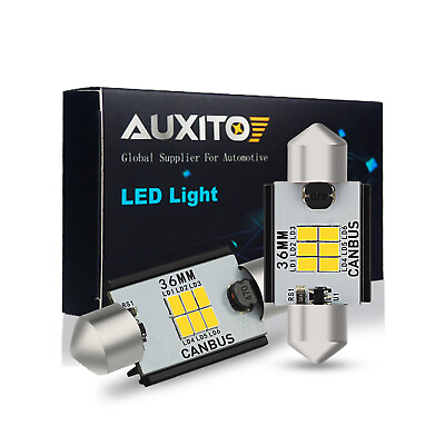 #ad AUXITO 6418 6411 DE3423 LED License Plate Light Bulbs Door Dome Glove Light New $8.99