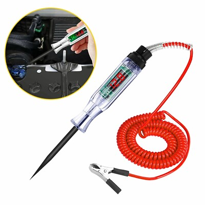 #ad Car Circuit Tester Pen Auto Fuse Test Probe Light Tool For 6V 12V 24V DC Voltage $10.44