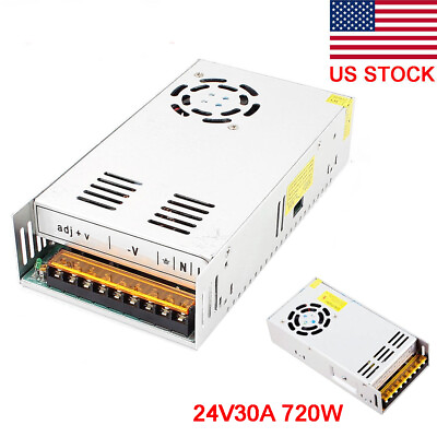 #ad AC TO DC 24V 30A 720W Switch Power Supply Adapter Driver For Led Strip Light $39.99
