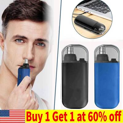 #ad Nose Hair Trimmer USB Charging High Quality Electric Portable Men Mini Nose Hair $10.29