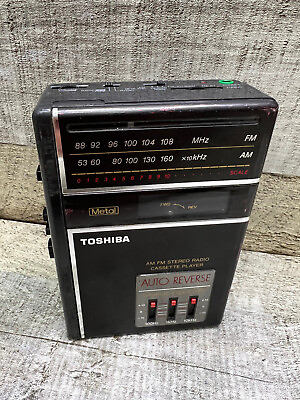 #ad VTG Toshiba AM FM Stereo Cassette Player KT 4038 Works *READ* $25.00