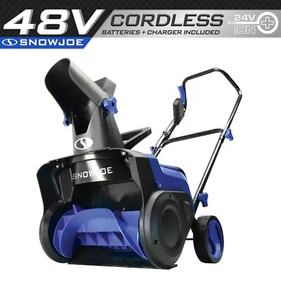 #ad 15 in. 48V Cordless Electric Snow Blower Kit with 4.0 Ah Batteries $382.39