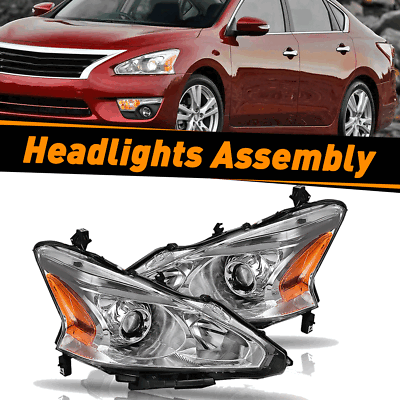 #ad Pair For Nissan Sentra 2000 2003 Left Right Headlight Black Housing LHRH AUXITO $59.79
