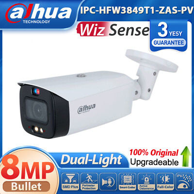 #ad Dahua 4K 8MP 5x Zoom IP Camera Full color Active Deterrence IPC HFW3849T1 ZAS PV $264.10
