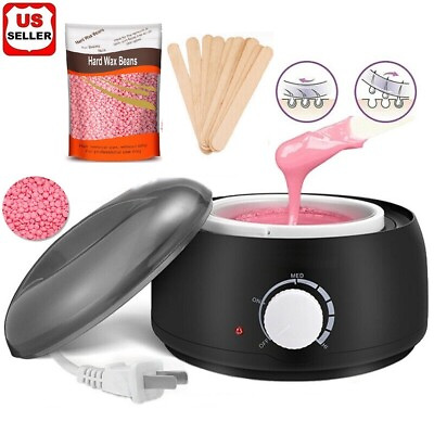 #ad Professional Wax Warmer Heater Hair Removal Depilatory Home Waxing Kit Beans USA $20.98