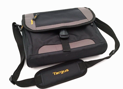 Targus Messenger Cross Body Bag 11 x 8.5 for iPad Small laptop Tablet Black Gray $9.99