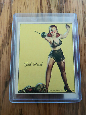 #ad Foil Proof Pin Up Card Gum Inc. 1944 American Beauties R59 $19.99