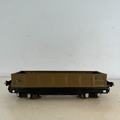 #ad Lionel Lines 812 O Gauge Prewar Tinplate Metal Brown Open Gondola Freight Car $24.99