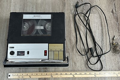 #ad Sony Reel to Reel Tape Recorder TC 800 Tested Works Tape $175.00