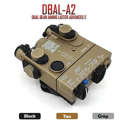 #ad PEQ 15A DBAL A2 Dual Beam Aiming Laser advanced 2 IR Laser Visible Laser Softair $139.99