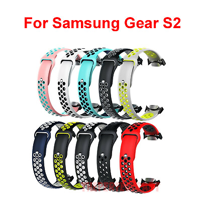 #ad Silicone Sports Watch Band For Samsung Gear S2 SM R720 SM R730 With Adapter $4.89