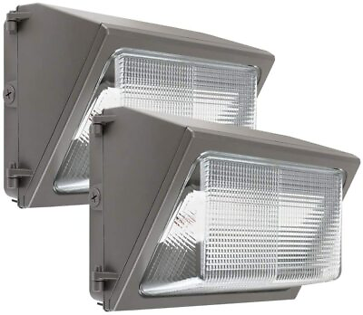 #ad 2 Pack 120W LED Wall Pack Light Dust to Dawn Sensor Outdoor Security Fixture 5KK $139.99
