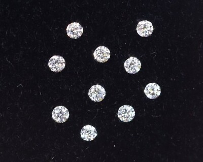 #ad Awesome 10 Pc#x27;s Lot of G H Color SI Round Brilliant 0.08 CT Loose White Diamond $504.00