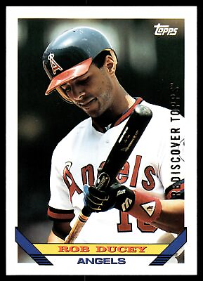 #ad Rob Ducey California Angels 1993 Topps #293 2017 Rediscover Gold Buyback $3.99