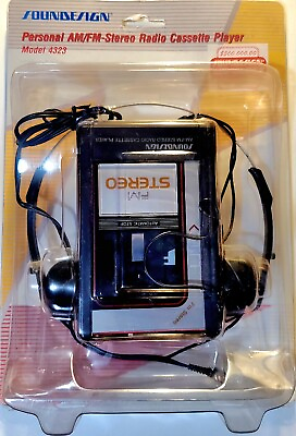 #ad quot;SOUNDESIGNquot; 4323 PERSONAL STEREO CASSETTE PLAYER $65.00