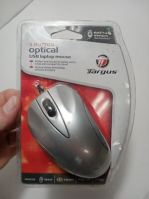 #ad Targus 3 Button Optical USB Laptop Notebook Mouse NIP SEALED $13.12