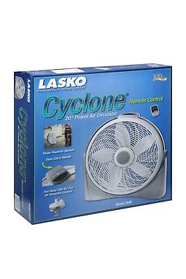 #ad Lasko 20quot; Cyclone Power Circulator Fan White $44.99