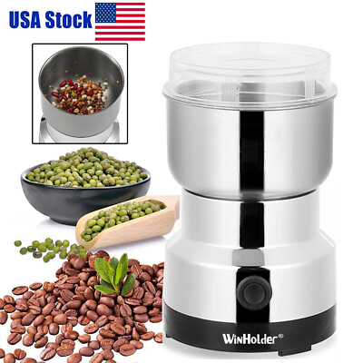 #ad NEW Electric Coffee Bean Grinder Nut Seed Herb Grind Spice Crusher Mill Blender $10.49