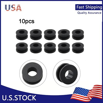 #ad 10Pcs M6 Motorcycle Side Cover Rubber Grommets Gasket Fairings For Honda Durable $8.99
