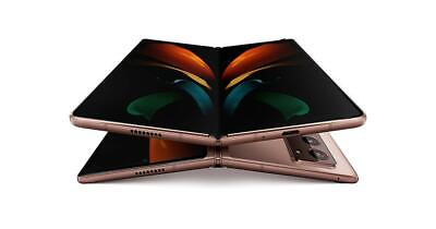 #ad Samsung Galaxy Z Fold 2 5G SM F916U1 Factory Unlocked 256GB Mystic Bronze C $249.99