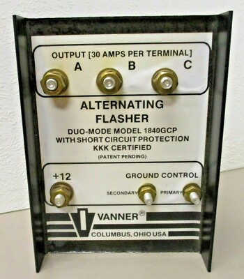 #ad Vanner 1840GCP Duo Mode Alternating Flasher 3 Terminal 30 Amp Per Terminal $109.95