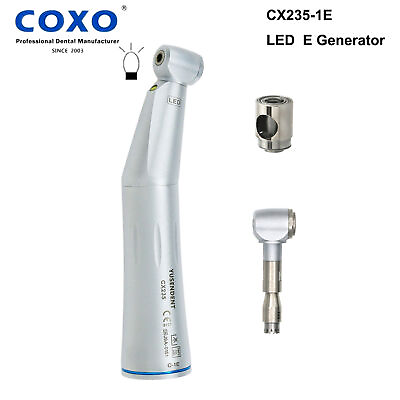 #ad COXO Dental Handpiece LED Self Power Low Speed Contra Angle Inner Water CX235 1E $50.99