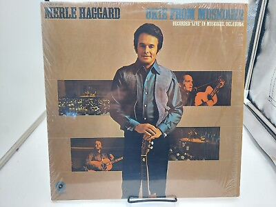 #ad Okie From Muskogee Merle Haggard LP Record 1969 Capitol Ultrasonic Clean EX cVG $24.95