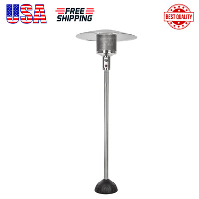 #ad 45000 BTU Natural Gas Patio Heater w Electric Ignition System Stainless Steel $228.01