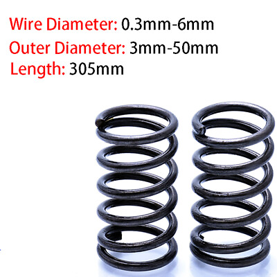 #ad Compression Spring Various 0.3mm 6mm Diameter amp; 305mm Length Pressure Small $291.19