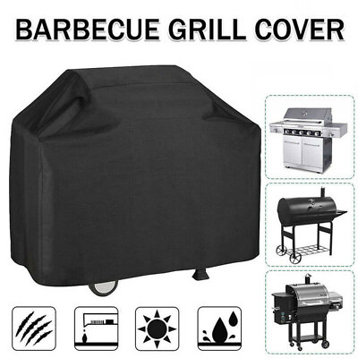 #ad Big BBQ Gas Grill Cover Barbecue Waterproof Outdoor Heavy Duty UV Protection $21.99