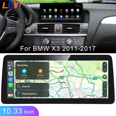 #ad For BMW X3 2011 2017 Navi Car GPS 10.33#x27;#x27; Head Unit Multimedia Wireless Carplay $385.05