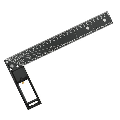 #ad Multifunctional Right Angle Ruler 90 Degree Multi Holes High Carbon Steel Y1U9 $15.09
