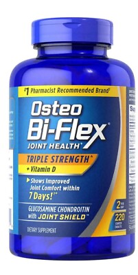 #ad Osteo Bi Flex Triple Strength with Vitamin D 220 ct. NEW amp; SEALED Exp 8 25 $26.99