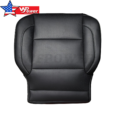 #ad Driver Side Bottom Leather Seat Cover For 2014 2019 Chevy Silverado LTZ Black $86.66