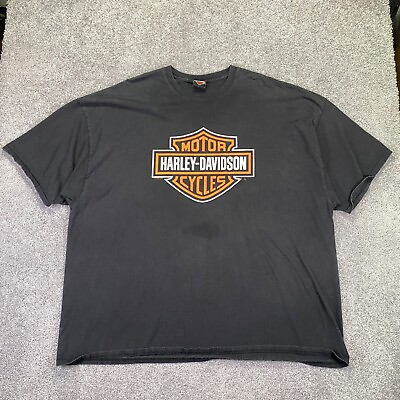 #ad Harley Davidson Shirt Mens 5X Black Garage Motorcycle Biker Mechanic T Shirt $14.51