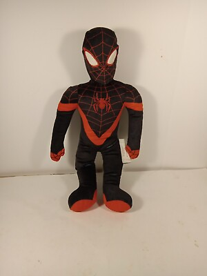 #ad Spiderman Stuff 16quot; Tall Black Miles $15.75