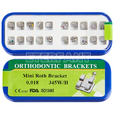 #ad 20PCs ETERFANT Dental Orthodontic Bracket Braces Metal Mini Roth 018 345Hooks US $6.42