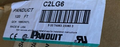 #ad BRAND NEW Panduit C4LG6 Mfr. Part #: C4LG6 STYLE C 4 IN DUCT 120 FT $299.99